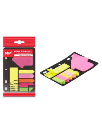 MP αυτοκόλλητα χαρτάκια σημειώσεων PN821 75x75mm, 7x 25τμχ, χρωματιστά MP αυτοκόλλητα χαρτάκια σημειώσεων PN821 75x75mm, 7x 25τμχ, χρωματιστά