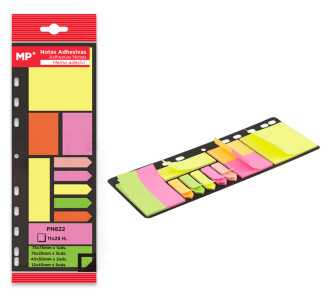 MP αυτοκόλλητα χαρτάκια σημειώσεων PN822, 11x 25τμχ, χρωματιστά MP αυτοκόλλητα χαρτάκια σημειώσεων PN822, 11x 25τμχ, χρωματιστά