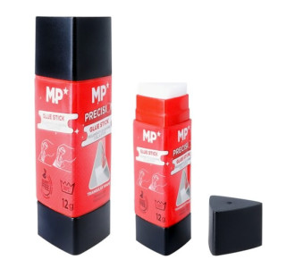 MP κόλλα στικ PP009, τρίγωνη, διάφανη, 12g