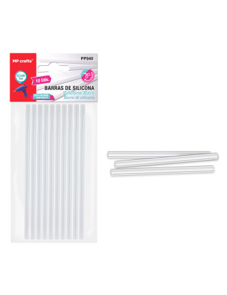 MP ράβδοι σιλικόνης PP040 για θερμοπίστολο, 7.1mm x 20cm, 10τμχ