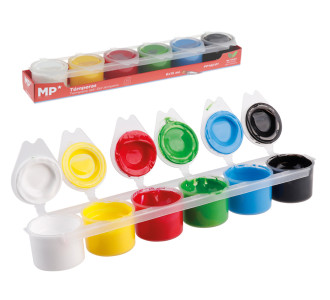MP σετ τέμπερες ζωγραφικής PP162-01, 6x 15ml, διάφορα χρώματα MP σετ τέμπερες ζωγραφικής PP162-01, 6x 15ml, διάφορα χρώματα