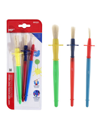 ARTIX PAINTS σετ παιδικών πινέλων ζωγραφικής PP221, διάφορα χρώματα, 3τμχ