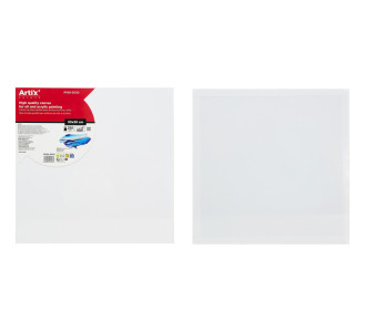 ARTIX PAINTS καμβάς καρτολίνο ζωγραφικής PP95-3030, 30x30cm, 280gr/m², λευκός