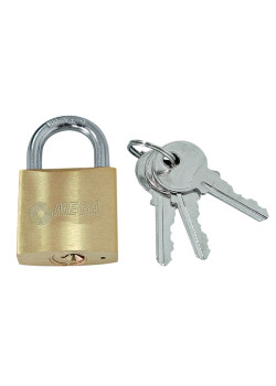 MEGA λουκέτο ασφαλείας 24250, 3x κλειδιά, μεταλλικό, 50mm