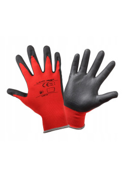 LAHTI PRO γάντια εργασίας L2212, αντοχή σε υγρά, 10/XL, κόκκινο-μαύρο