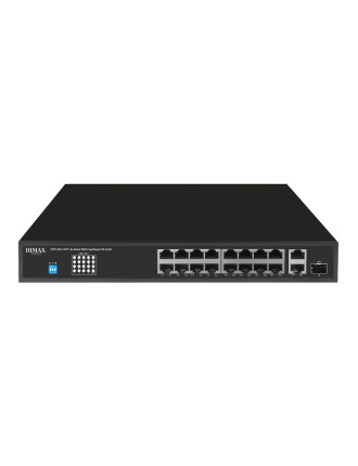 HIMAX PoE switch PS11602FE-L, 16x Ethernet PoE/2x Ethernet/2x SFP θύρες, έως 1000Mbps