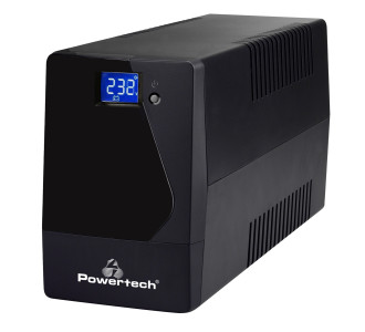POWERTECH UPS Line Interactive PT-1050LCD με οθόνη, 1050VA, 630W, 2x Schuko, 2x RJ45/RJ11 POWERTECH UPS Line Interactive PT-1050LCD με οθόνη, 1050VA, 630W, 2x Schuko, 2x RJ45/RJ11