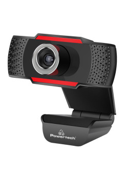 POWERTECH web camera PT-1078, 2.0MP Full HD, Plug & Play, 1.35m, μαύρη