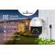 POWERTECH smart κάμερα PT-1086, 4MP, 4x digital zoom, Wi-Fi, PTZ, IP65