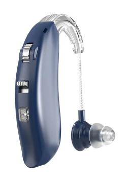 POWERTECH ακουστικό βαρηκοΐας PT-1096, επαναφορτιζόμενο, Bluetooth, μπλε