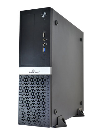 POWERTECH PC Case PT-1099 με 250W PSU, Micro-ATX, 356x102x338mm, μαύρο