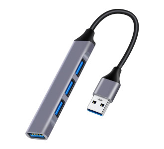 POWERTECH USB hub PT-1114, 4x θυρών, 5Gbps, USB σύνδεση, γκρι POWERTECH USB hub PT-1114, 4x θυρών, 5Gbps, USB σύνδεση, γκρι