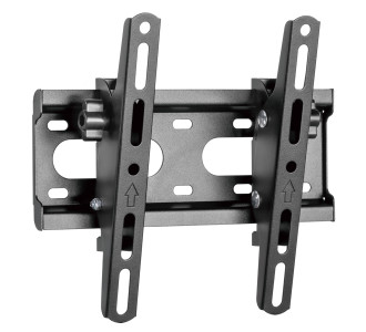 POWERTECH επιτοίχια βάση τηλεόρασης PT-1126, 23-43", έως 45kg, ρυθμιζόμενη κλίση