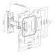 POWERTECH επιτοίχια βάση τηλεόρασης PT-1128, 23-43", έως 30kg, full motion