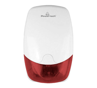 POWERTECH σειρήνα PT-1138, εξωτερικού χώρου, 110dB, κόκκινη