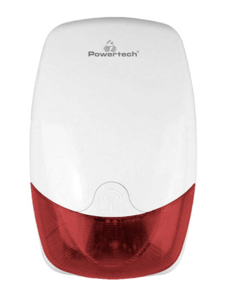 POWERTECH σειρήνα PT-1138, εξωτερικού χώρου, 110dB, κόκκινη