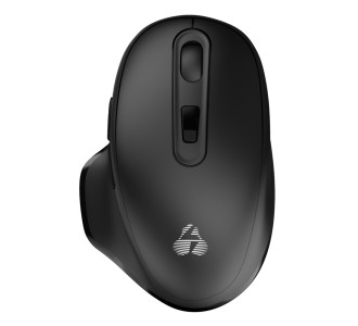 POWERTECH ασύρματο ποντίκι PT-1152, USB & USB-C δέκτη, 1600DPI, μαύρο