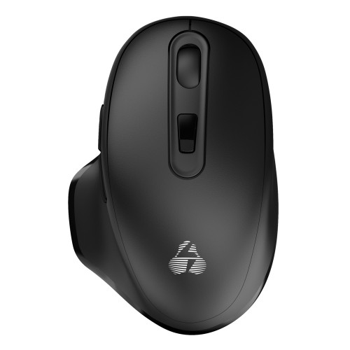 POWERTECH ασύρματο ποντίκι PT-1152, USB & USB-C δέκτη, 1600DPI, μαύρο