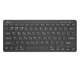POWERTECH ασύρματο πληκτρολόγιο PT-1153, 2.4GHz & Bluetooth, μαύρο
