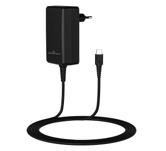 POWERTECH φορτιστής laptop PT-1156, USB-C PD, universal, 65W, μαύρος