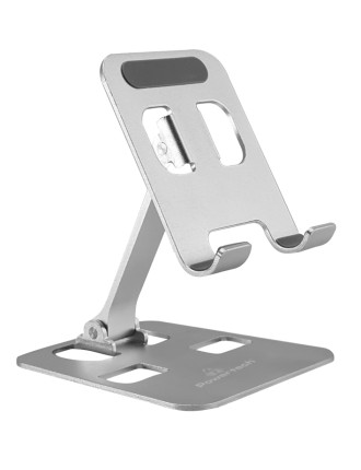 POWERTECH μεταλλική βάση smartphone/tablet PT-1159, 10", foldable, ασημί POWERTECH μεταλλική βάση smartphone/tablet PT-1159, 10", foldable, ασημί