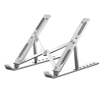 POWERTECH μεταλλική βάση laptop PT-1160, έως 18", foldable, ασημί POWERTECH μεταλλική βάση laptop PT-1160, έως 18", foldable, ασημί