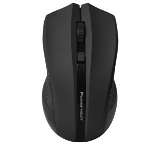POWERTECH ασύρματο ποντίκι PT-1166, USB δέκτης, 1600DPI, μαύρο