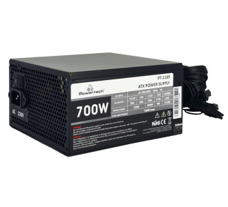 POWERTECH τροφοδοτικό για PC PT-1169, 700W, ATX, 140mm Fan