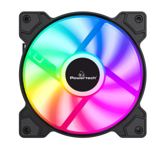 POWERTECH ανεμιστήρας PT-1170 για PC, LED FRGB, 120mm, 1200RPM