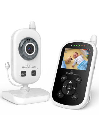 POWERTECH ενδοεπικοινωνία μωρού PT-1186, κάμερα & οθόνη 2.4", 480p