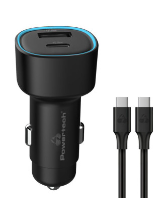 POWERTECH φορτιστής αυτοκινήτου PT-1230, καλώδιο, USB/USB-C, 48W, μαύρος POWERTECH φορτιστής αυτοκινήτου PT-1230, καλώδιο, USB/USB-C, 48W, μαύρος