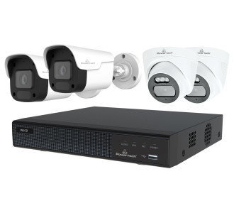POWERTECH NVR καταγραφικό με 4 κάμερες PT-1233, 4K, 4MP, 9 κανάλια