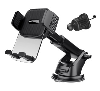 POWERTECH βάση smartphone αυτοκινήτου PT-1238, ταμπλό & αεραγωγών, μαύρη POWERTECH βάση smartphone αυτοκινήτου PT-1238, ταμπλό & αεραγωγών, μαύρη