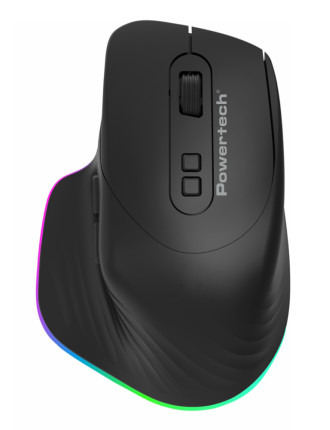 POWERTECH ασύρματο gaming ποντίκι PT-1253, 2.4GHz & Bluetooth, 2000DPI, 650mAh, RGB, μαύρο POWERTECH ασύρματο gaming ποντίκι PT-1253, 2.4GHz & Bluetooth, 2000DPI, 650mAh, RGB, μαύρο