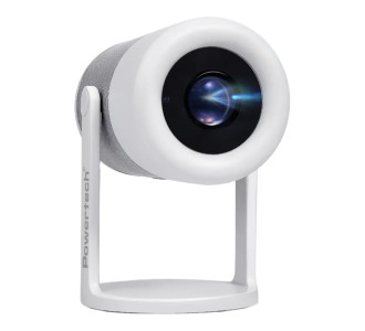 POWERTECH smart βιντεοπροβολέας PT-1305, 1080p, WiFi, Android, 170 ANSI lumens, λευκός