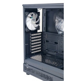 POWERTECH Gaming PC Case PT-1309, tempered glass, 4x ARGB fan, ATX, 340x200x436mm, μαύρο