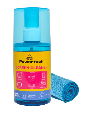 POWERTECH σπρέι καθαρισμού οθόνης PT-1312 με πανί μικροϊνών, 200ml