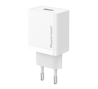 POWERTECH φορτιστής τοίχου PT-1320, USB, 12W, λευκός POWERTECH φορτιστής τοίχου PT-1320, USB, 12W, λευκός