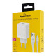 POWERTECH φορτιστής τοίχου PT-1323 με καλώδιο Lightning, USB, 12W, λευκός POWERTECH φορτιστής τοίχου PT-1323 με καλώδιο Lightning, USB, 12W, λευκός