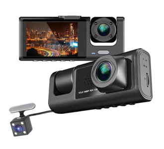 POWERTECH κάμερες αυτοκινήτου PT-1331, μπροστινή/καμπίνας/οπισθοπορείας, 2" οθόνη, 1080p/480p POWERTECH κάμερες αυτοκινήτου PT-1331, μπροστινή/καμπίνας/οπισθοπορείας, 2" οθόνη, 1080p/480p