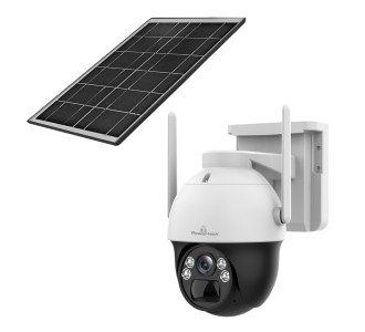POWERTECH smart ηλιακή κάμερα PT-1341, 4MP, WiFi, PTZ, SD, IP66