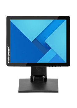 POWERTECH οθόνη αφής PT-1366, LED, 15" 1024x768, HDMI/VGA/USB, μαύρη