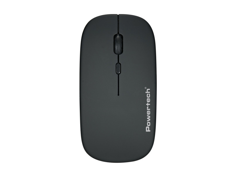 POWERTECH ασύρματο ποντίκι PT-1381, 2.4GHz & Bluetooth, έως 1600DPI, 500mAh, μαύρο