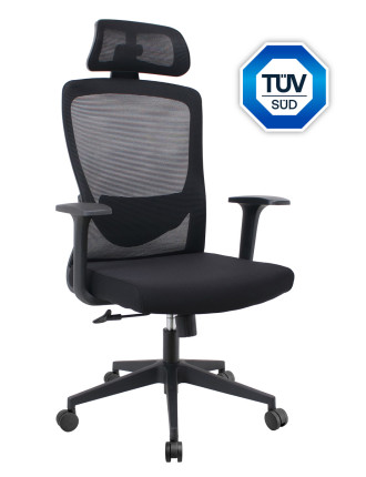 POWERTECH καρέκλα γραφείου PT-1390 με μπράτσα και ανάκλιση, ρυθμιζόμενο ύψος, μαύρη POWERTECH καρέκλα γραφείου PT-1390 με μπράτσα και ανάκλιση, ρυθμιζόμενο ύψος, μαύρη