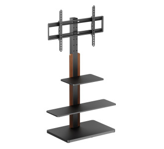 POWERTECH βάση τηλεόρασης δαπέδου PT-1422, 32-75", έως 40kg, με ράφια