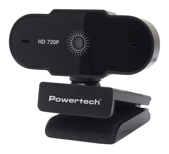 POWERTECH web camera PT-1426, 0.9MP, 720p HD, fixed εστίαση, 1.5m, μαύρη