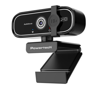 POWERTECH web camera PT-1427, 5MP, 2K QHD, αυτόματη εστίαση, 1.5m, μαύρη