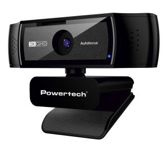 POWERTECH web camera PT-1428, 5MP, 2K QHD, αυτόματη εστίαση, 1.5m, μαύρη