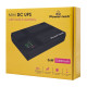 POWERTECH mini DC UPS PT-1435, 36W, 10400mAh, 3x DC, USB/LAN/POE, μαύρο
