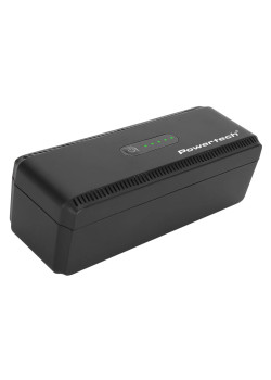 POWERTECH mini DC UPS PT-1436, 18W, 8800mAh, 3x DC, USB/USB-C/LAN/POE, μαύρο